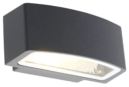 Zewnetrzna Nowoczesna lampa ścienna zewnętrzna grafitowa 14,3 cm IP44 - Latina Nowoczesny Oswietlenie zewnetrzne