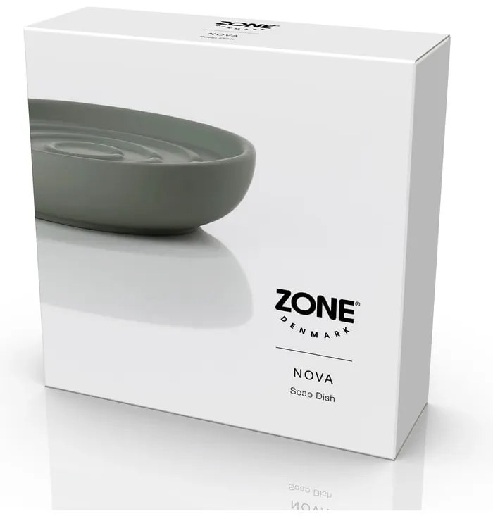 Zielona porcelanowa mydelniczka Nova – Zone