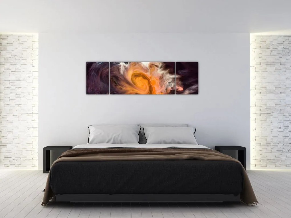 Abstrakcyjny obraz - kosmos (170x50 cm)