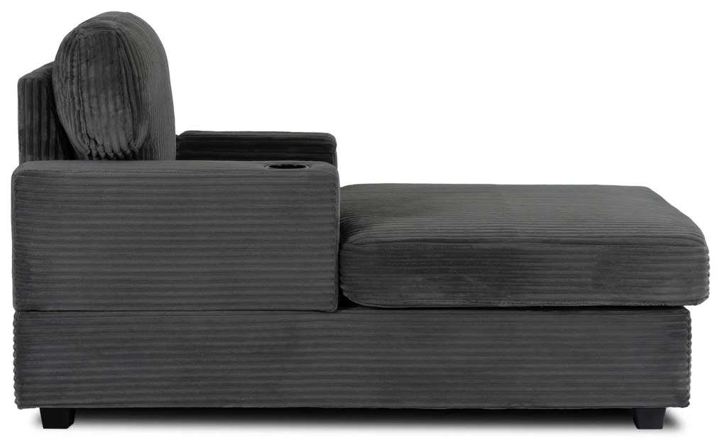 Fotel Wypoczynkowy Sofa NEO Szary Sztruksowy Nowoczesny