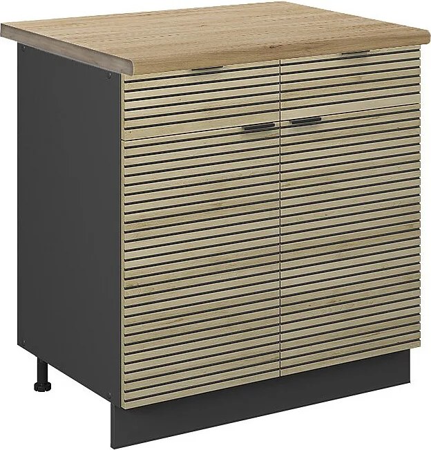 Szafka dolna do kuchni panel dębowy 80x60x82 fame-line