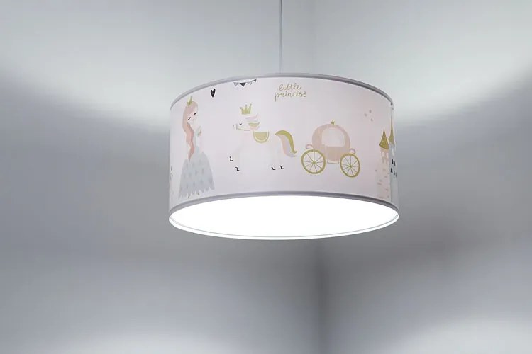 Lampa wisząca z księżniczką dla dziewczynki T6-L98