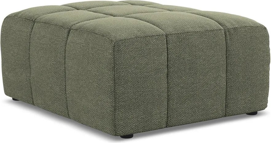 Zielony podnóżek z materiału bouclé Aloha – Makamii