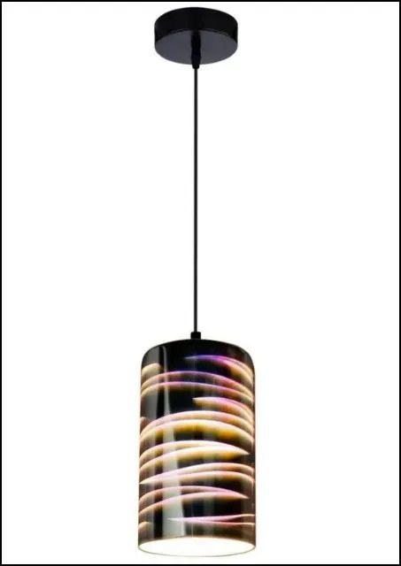 Lampa wisząca czarna podłużna - K527-Galaxy