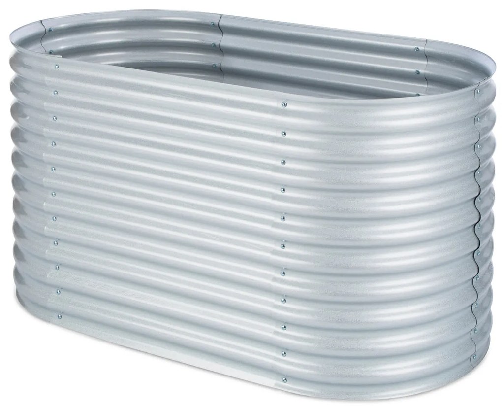 Blumfeldt Rondabox 160x80x80 cm Skrzynia na warzywa Srebrny