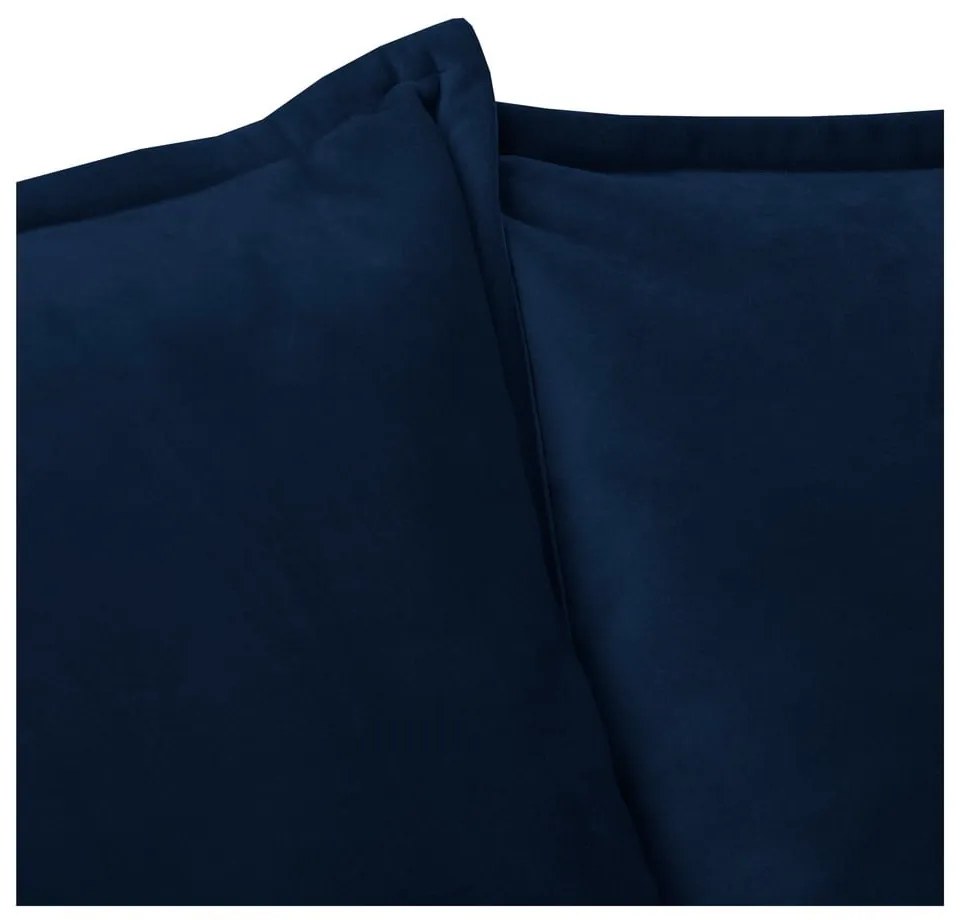 Ciemnoniebieska aksamitna sofa 138 cm Juli – Ropez