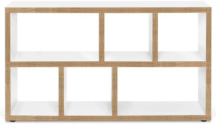 Biało-naturalny regał 150x83 cm Berlin – TemaHome