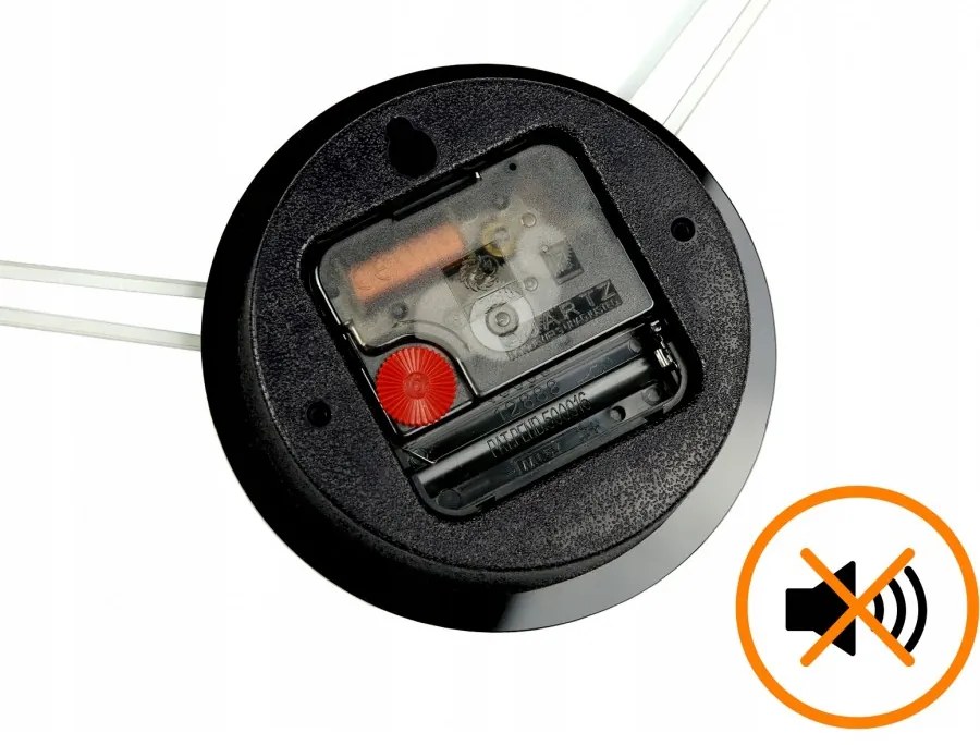 Zegar ścienny z dużymi cyframi naklejany nowoczesny do salonu sypialni loft