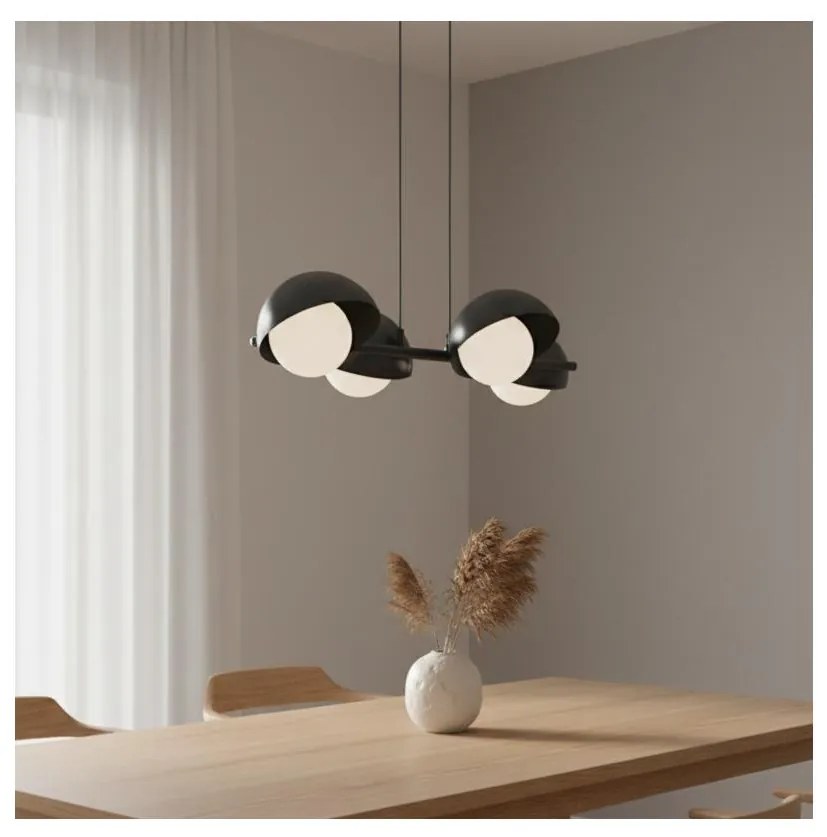 Żyrandol na lince BOOM 4xG9/8W/230V czarny