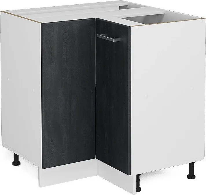 Szafka narożna czarny beton 75.6x46x81.6 r-line