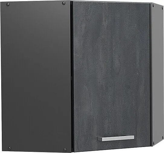 Szafka wisząca narożna czarny beton 57x34.1x60 r-line