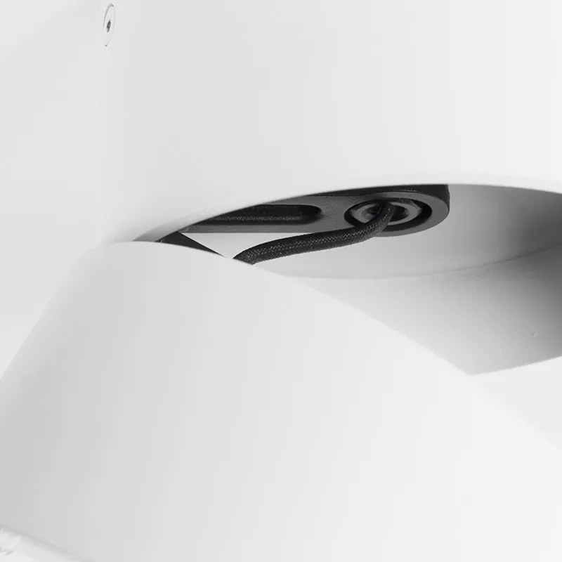 Nowoczesny reflektor biały okrągły regulowany - Go Nine