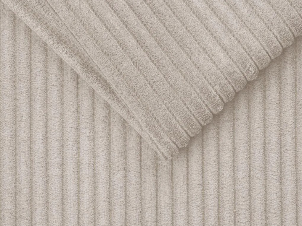 Kanapa 4 osobowa rozkładana typu express z beżowego sztruksu - Miejsce do spania 160 cm - Materac 22 cm - VIZIR