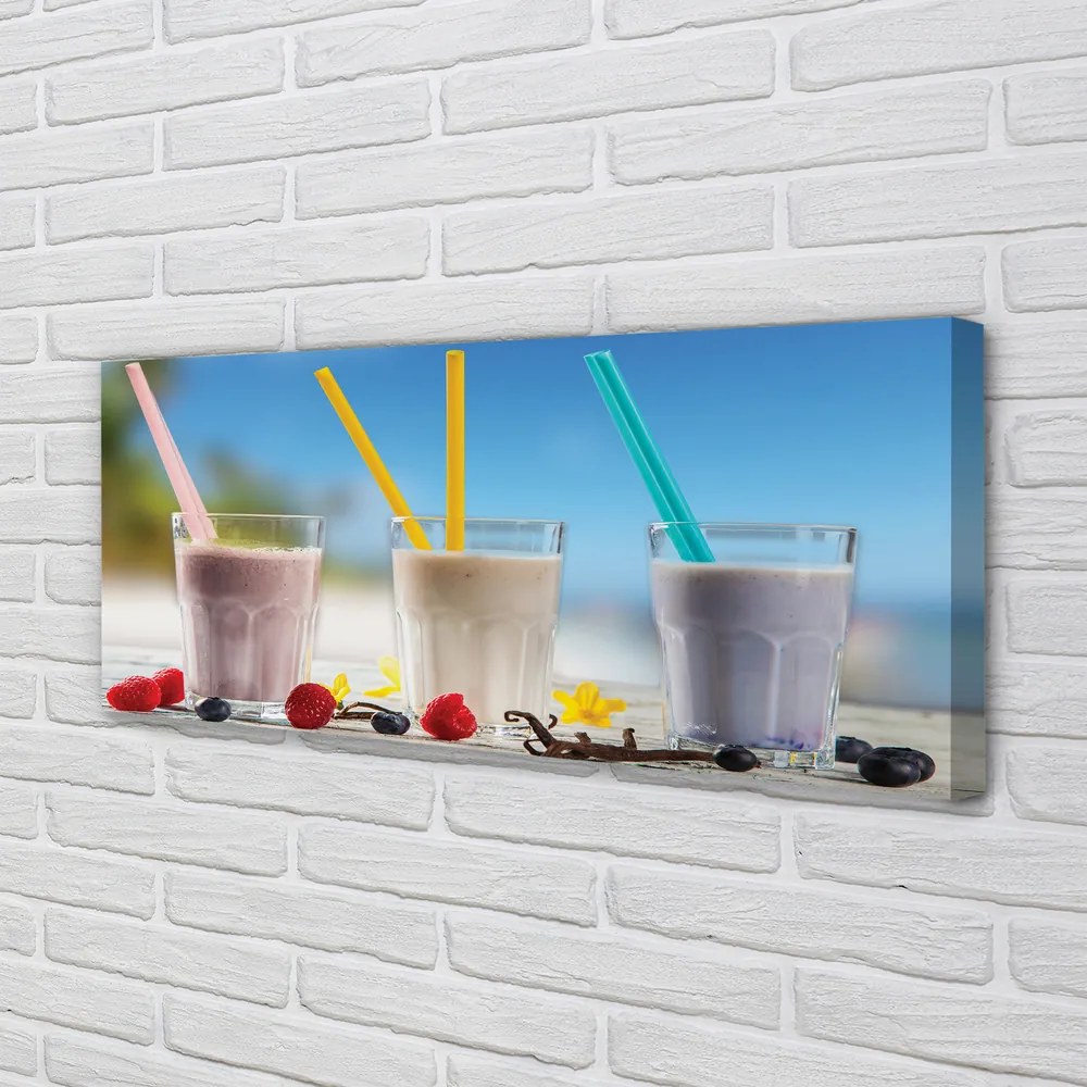 Obraz canvas na ścianę Barwny Drink Z Lodem