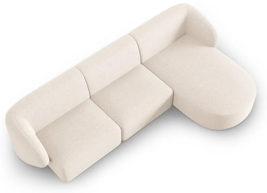 Kremowy narożnik (prawostronny) Shane – Micadoni Home