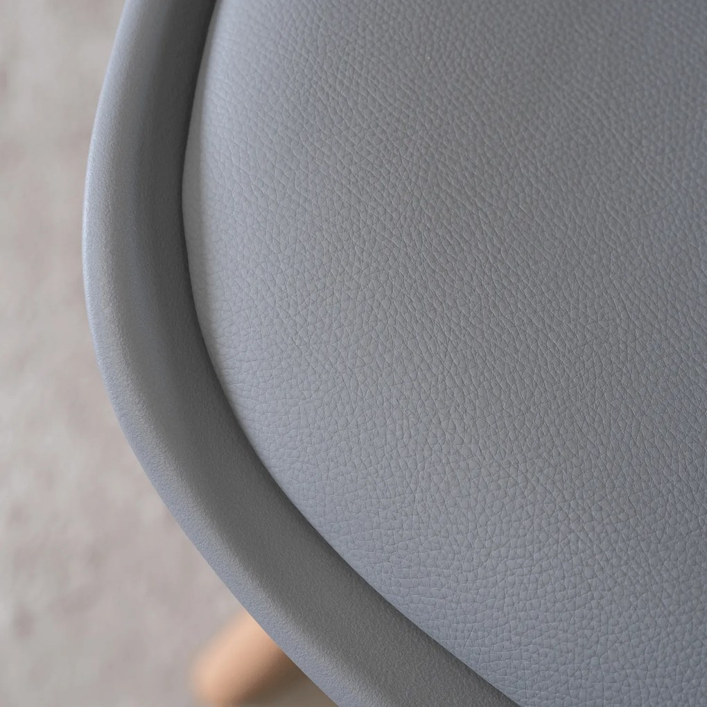 Zestaw Stół Prostokątny SKUBI Rozkładany 120-160 cm Dąb Artisan i 4 Krzesła SCANDI Szare/Dąb