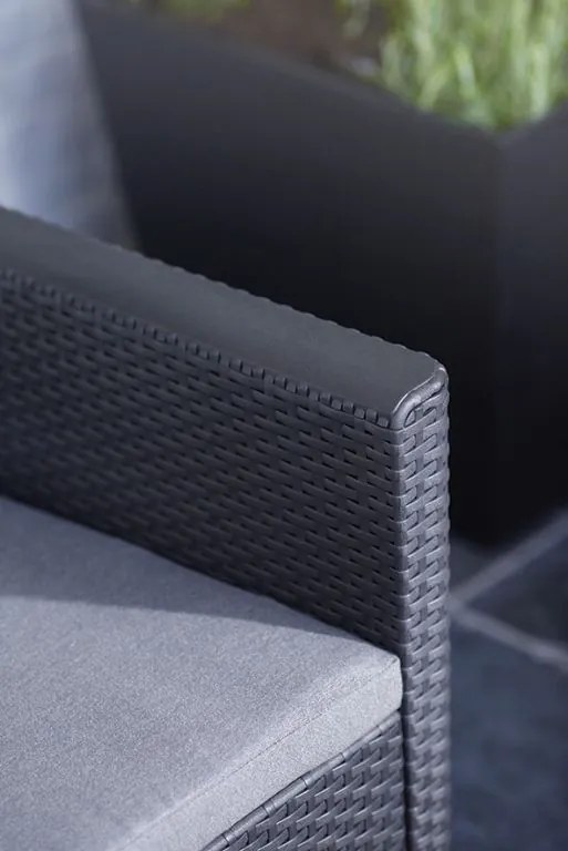 CLAIRE 3 SEATERS SOFA - grafitowy