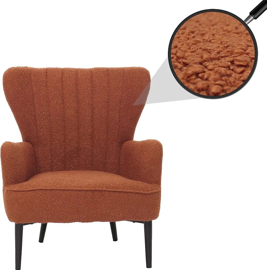 Fotel wypoczynkowy MCW-K37,  terakota