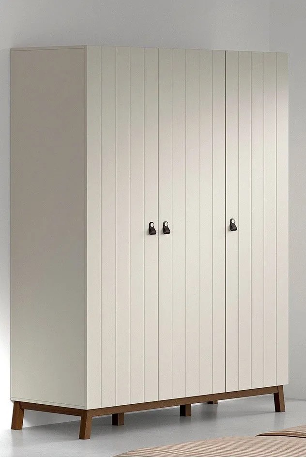 Beżowa szafa dziecięca 149x196x58 cm Sezane – Vipack