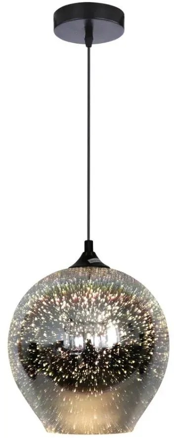 Czarna lampa wisząca nowoczesna - K525-Galaxy