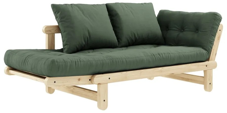Sofa rozkładana Karup Design Beat Natural Clear/Olive Green