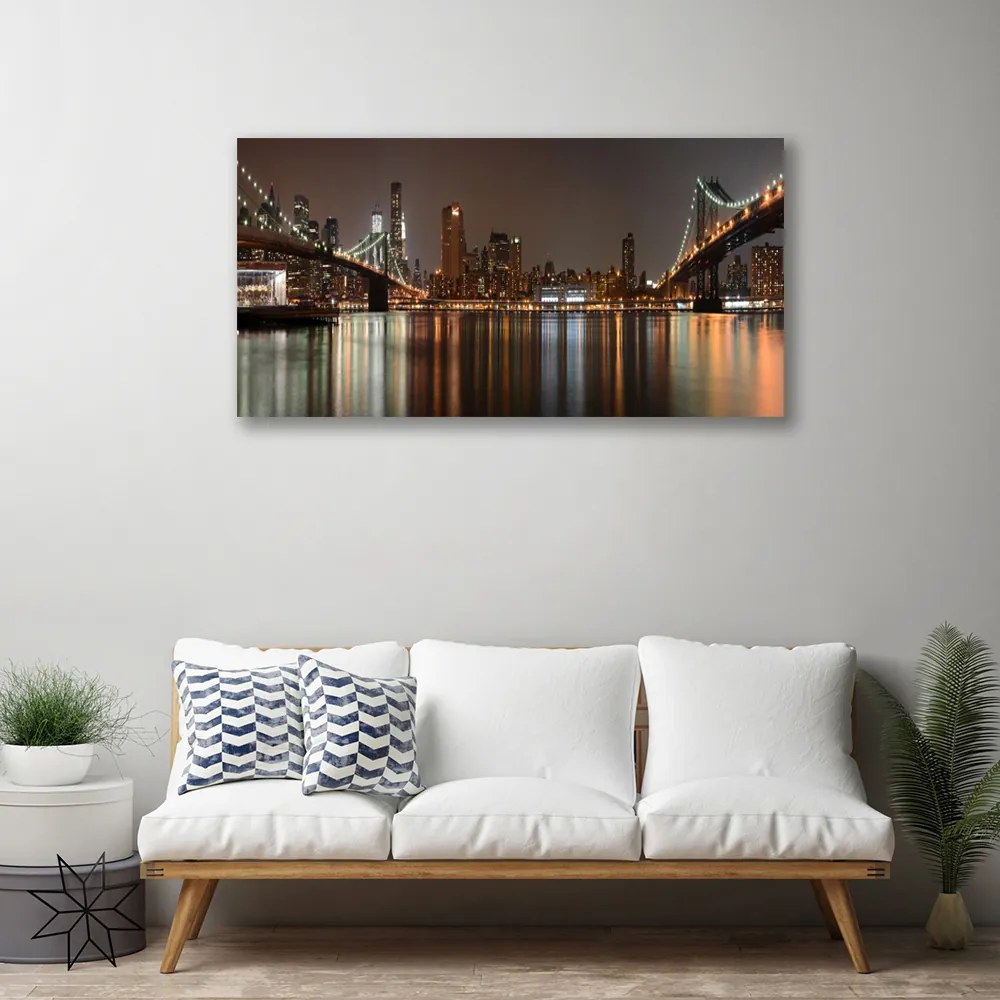 Obraz na płótnie Mosty nad Wielką Wodą