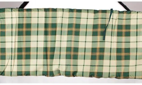 Happy Green Poduszka na huśtawkę Zielona krata, 129 cm