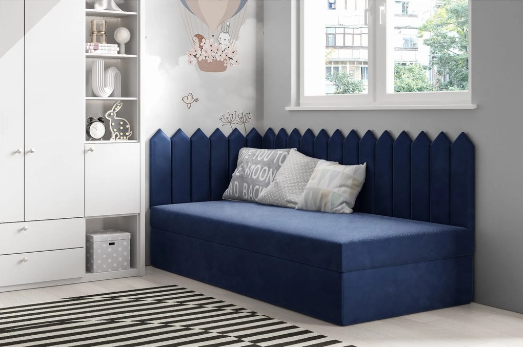 Tapczan, Łóżko Kontynentalne Dziecięce, Wezgłowie + Bok Kredka