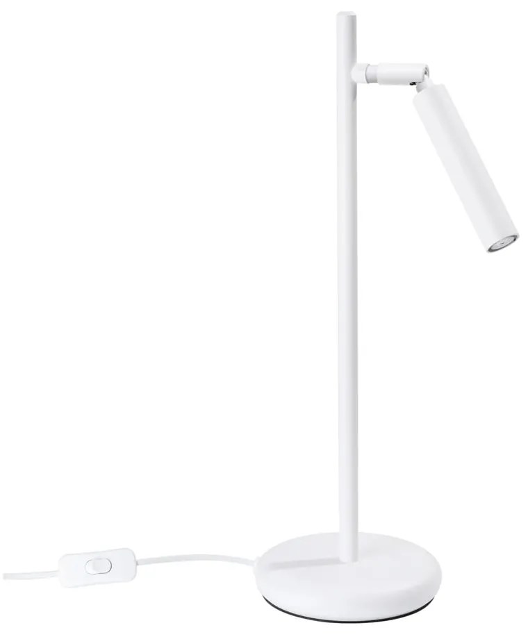 Biała lampa stołowa (wysokość 43 cm) Fideus – Nice Lamps