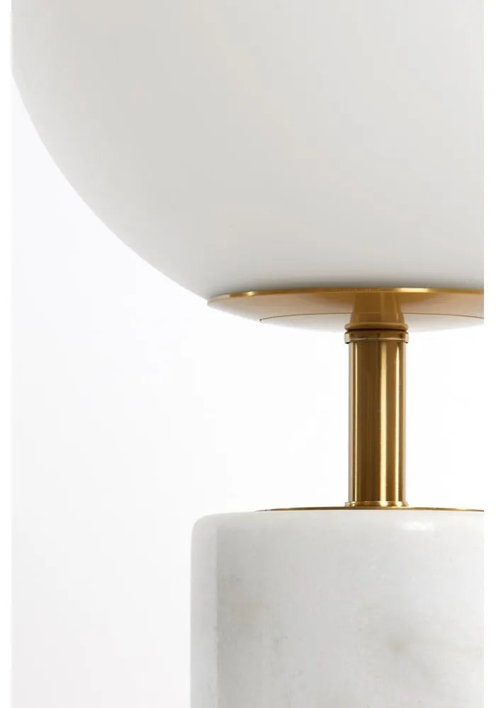 Biała lampa stołowa (wysokość 35 cm) Medina – Light & Living