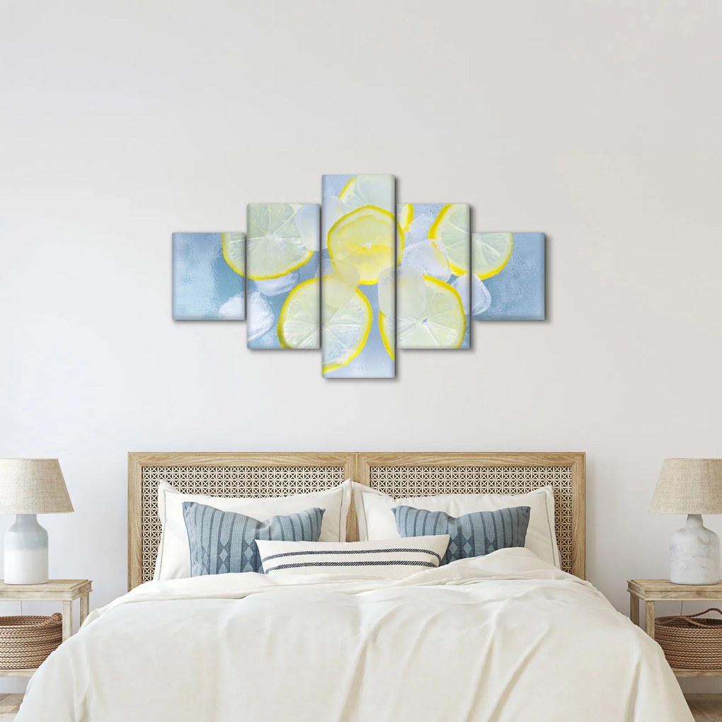 Obraz cytryn w lodzie (125x70 cm)