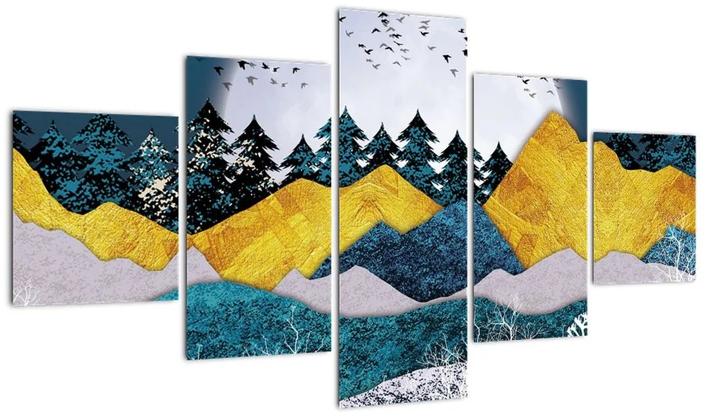 Obraz - Krajobraz polarny (125x70 cm)