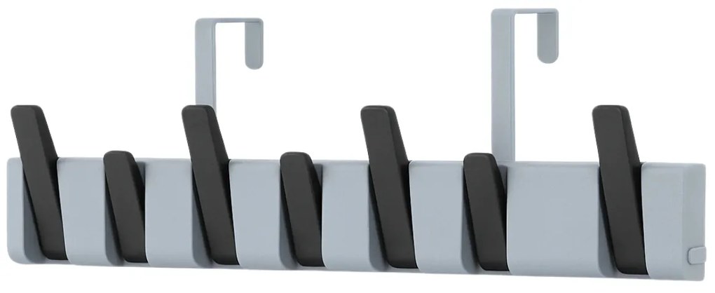 Wieszak ścienny PIANO HANGER 45,5x11 cm, szaro-czarny