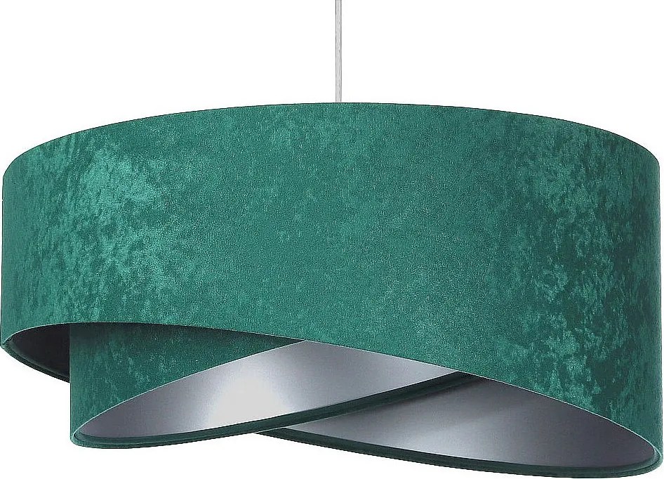 Lampa wisząca GEMSTONE zielona/srebrna