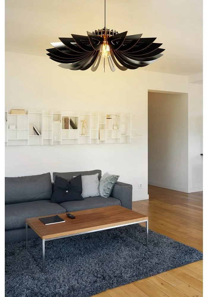Czarna lampa wisząca ø 68 cm – Opviq lights