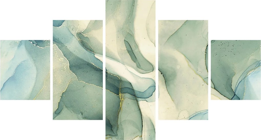Obraz - Atramentowa abstracja (125x70 cm)