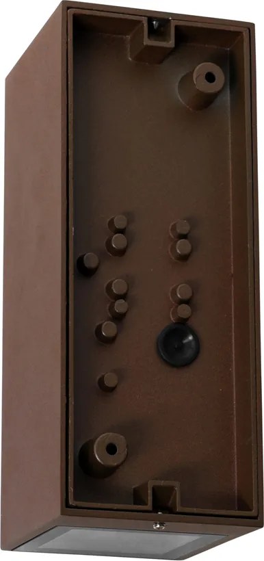 Industrialna lampa ścienna rdzawo-brązowa 2-światłowa AR70 IP54 - Baleno