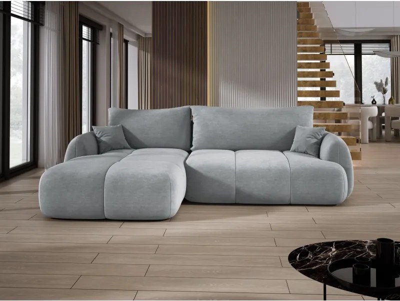 Narożnik COCO z funkcją spania poduszkami i pojemnikiem Cloud 81 DOMOHOME