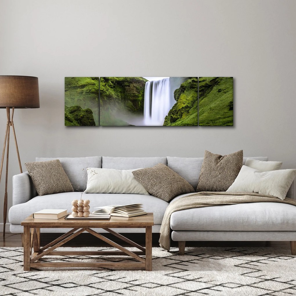Obraz wodospadów (170x50 cm)