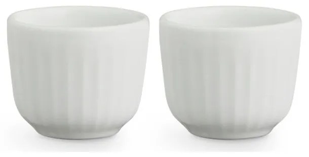 Zestaw 2 białych porcelanowych kieliszków do jajek Kähler Design Hammershoi, ⌀ 8 cm