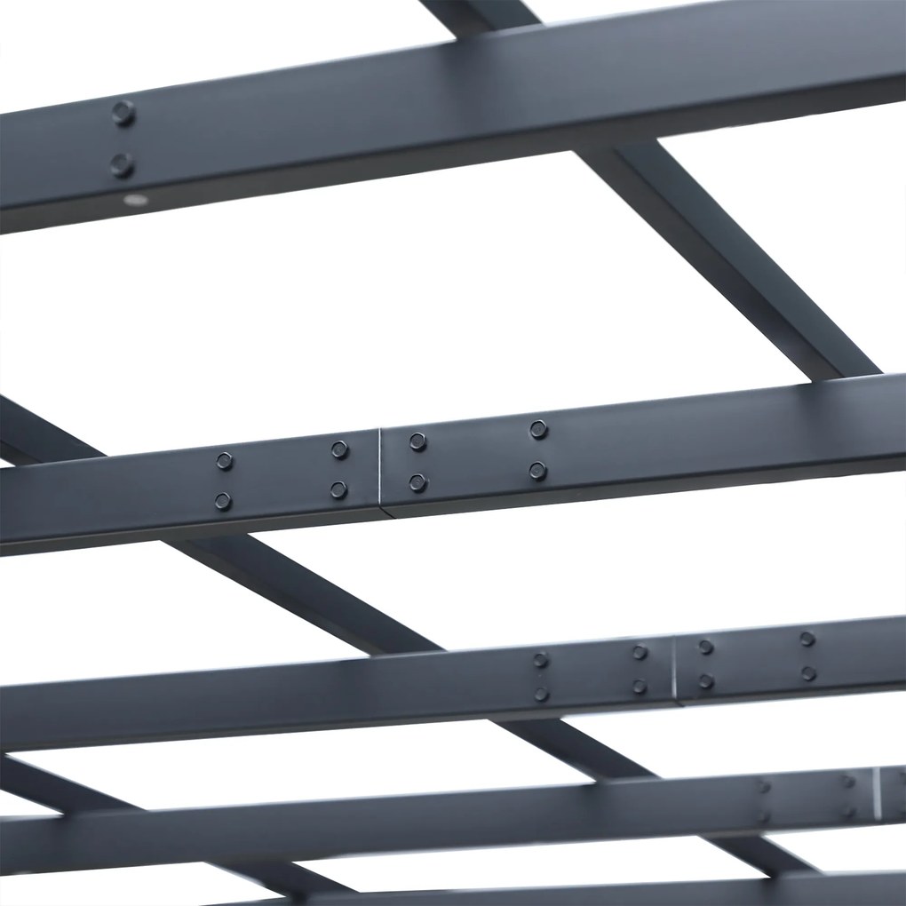 Outsunny metalowa pergola ogrodowa pawilon łukowy odporny na warunki atmosferyczne 3x3x23m do ogrodu | Aosom PL