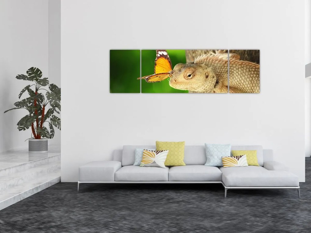 Obraz - Jaszczurka (170x50 cm)