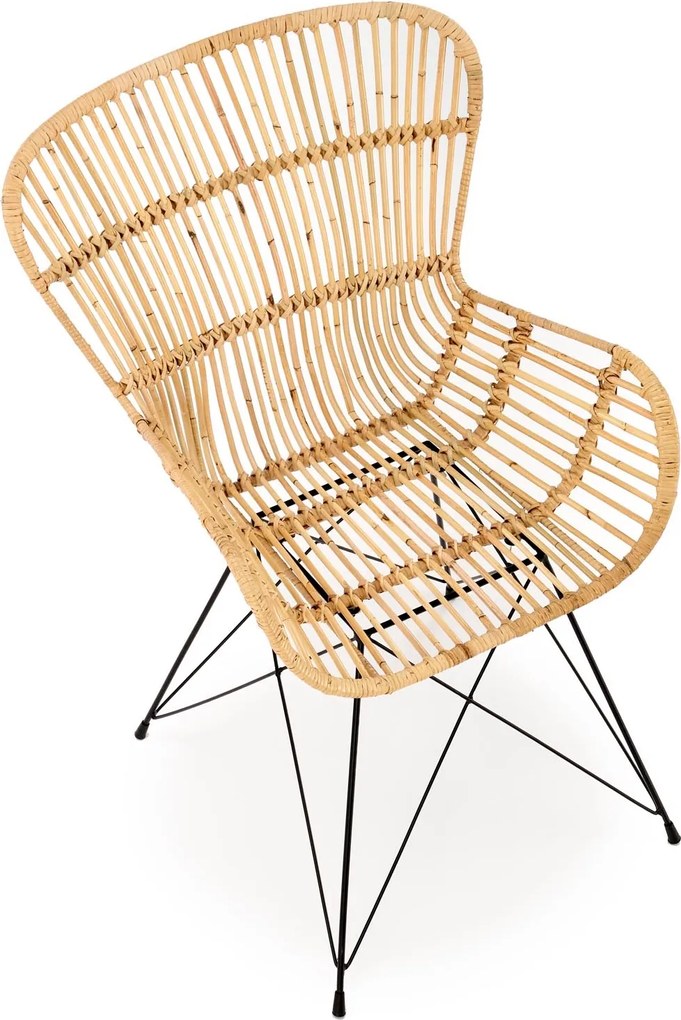 Rattanowe krzesło na stalowych nogach K335