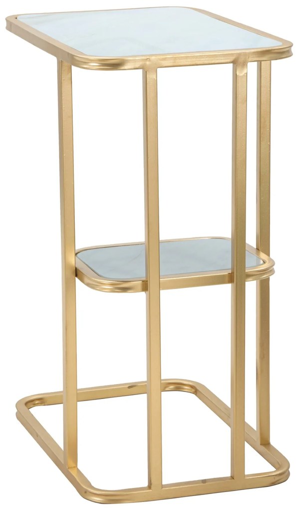 Dwupoziomowy stolik boczny, wys. 60 cm