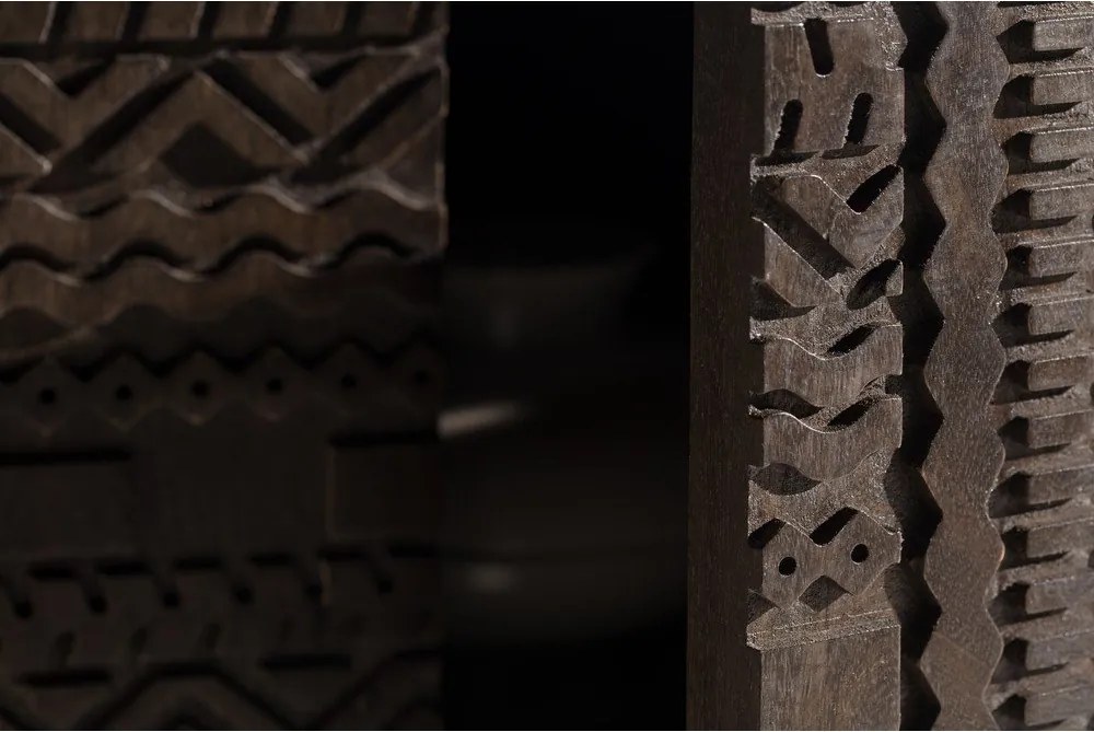 Ciemnobrązowa komoda z litego drewna mango 160x75x40 cm Kalai – MOME