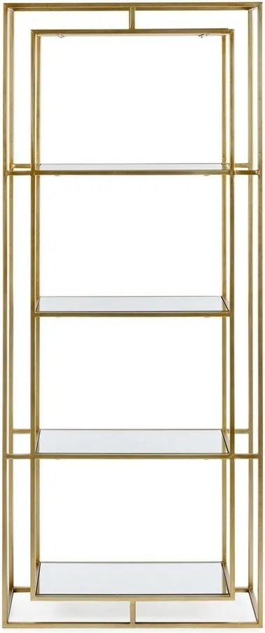 Stalowy regał w kolorze złota 68x172,5x28 cm Elenor – Bizzotto