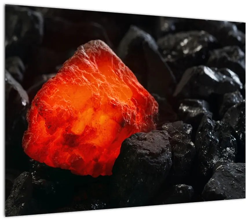 Obraz - świecący minerał (70x50 cm)