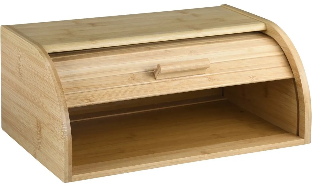 Kesper 58582 Chlebnik z rolowaną pokrywą bambus 40x 17 x 27 cm