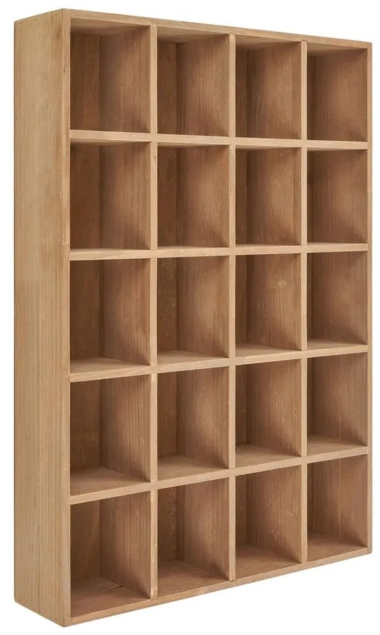 Wielopoziomowa półka z litego drewna sosnowego w naturalnym kolorze 44 cm Moss – House Nordic