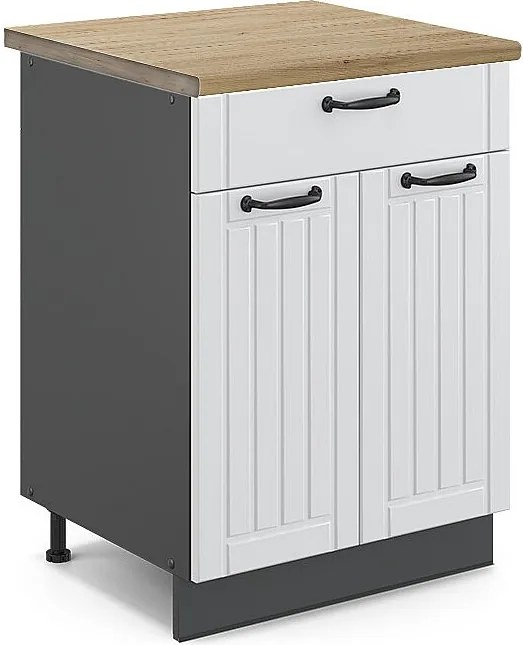 Szafka dolna do kuchni biały domek wiejski 60x60x82 fame-line